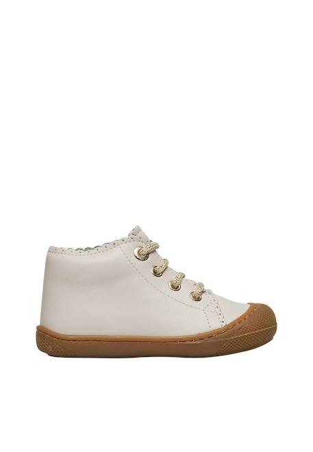 Chaussures premiers pas en cuir cottins Blanc-platine- 1 - vertbaudet enfant 