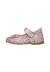 Ballerines en cuir et tissu pailleté ballet Rose- 3 - vertbaudet enfant 