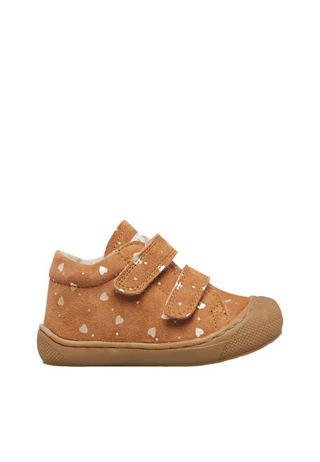 Chaussures premiers pas en suède cocoon vl Gris tourterelle-+Marron-+Rose poudré- 6 - vertbaudet enfant 