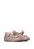 Ballerines en cuir et tissu pailleté ballet Rose- 2 - vertbaudet enfant 
