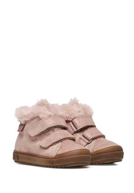 Chaussures montantes en suède à paillettes dellen vl Lilas-+Platine- 2 - vertbaudet enfant 