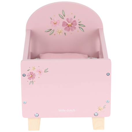Lit en bois fsc pour poupée Rose 3 - vertbaudet enfant 
