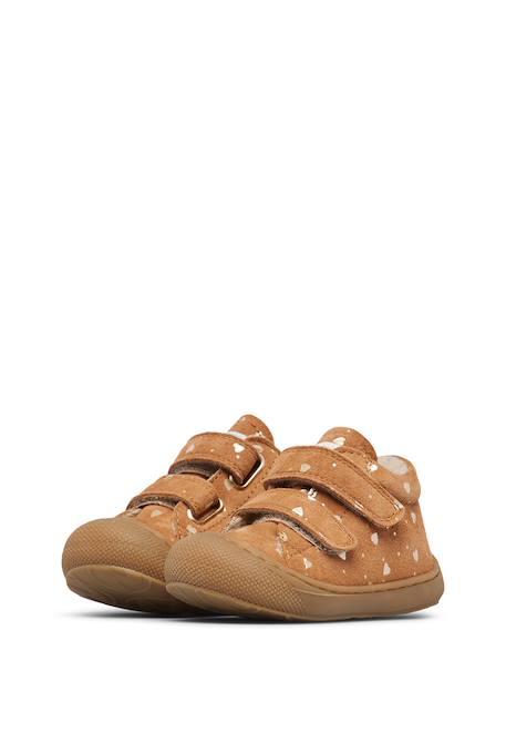 Chaussures premiers pas en suède cocoon vl Gris tourterelle-+Marron-+Rose poudré- 10 - vertbaudet enfant 