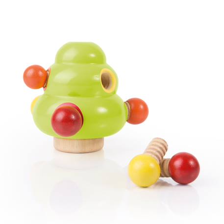 Arbre à boulons - jouet éducatif pour enfants Multi-coloured 1 - vertbaudet enfant 