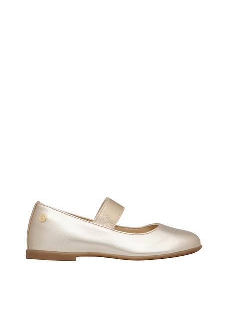 Ballerines en cuir valy Platine- 1 - vertbaudet enfant 
