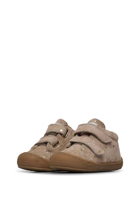 Chaussures premiers pas en suède cocoon vl Gris tourterelle-+Marron-+Rose poudré- 5 - vertbaudet enfant 