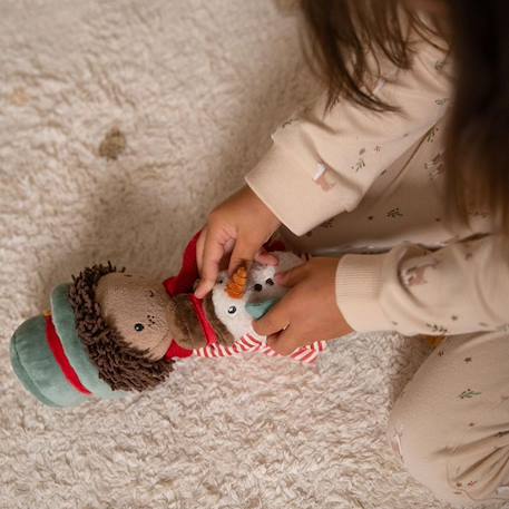 Poupée souple jake et son bonhomme de neige (35 cm) Rouge, vert, blanc 6 - vertbaudet enfant 