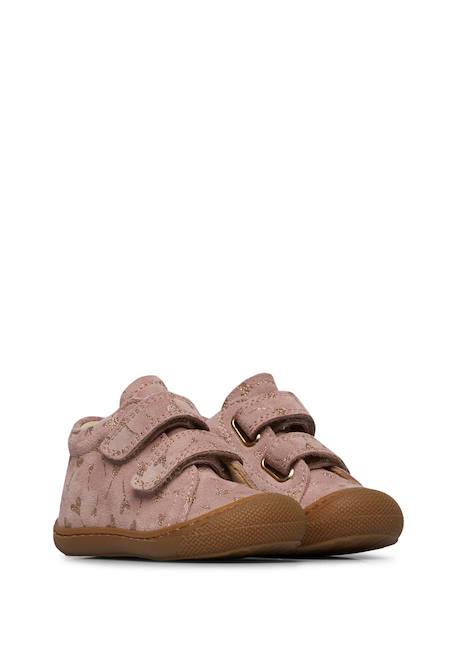 Chaussures premiers pas en suède cocoon vl Rose-platine-+Violet- 2 - vertbaudet enfant 