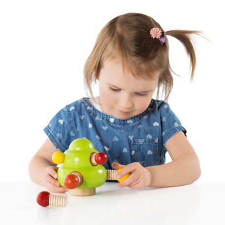 Arbre à boulons - jouet éducatif pour enfants Multi-coloured 2 - vertbaudet enfant 
