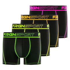 -Lot de 4 boxers  dynamic soft touch avec surpiqûres mark