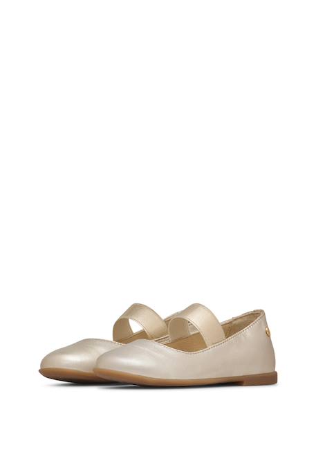 Ballerines en cuir valy Platine- 5 - vertbaudet enfant 