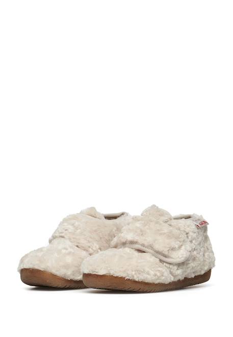 Pantoufles en fausse fourrure home Beige- 5 - vertbaudet enfant 