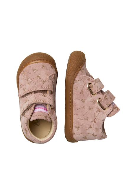 Chaussures premiers pas en suède cocoon vl Rose-platine-+Violet- 4 - vertbaudet enfant 