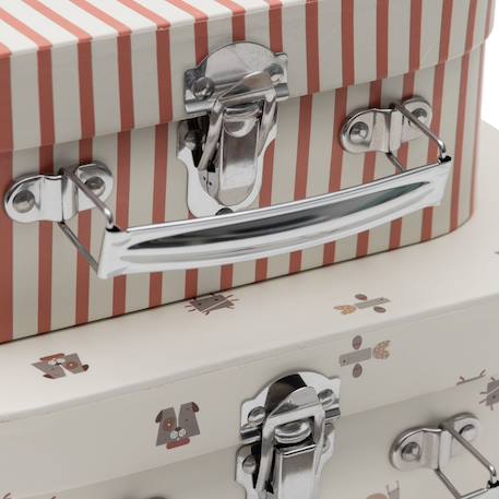Lot de 2 valisettes animal friends Ecru, orange, marron 3 - vertbaudet enfant 