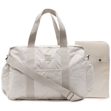 Sac à langer embossed lily sand Ecru+Marron 1 - vertbaudet enfant 