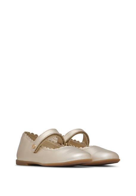 Ballerines en cuir jelki 2 Platine- 2 - vertbaudet enfant 