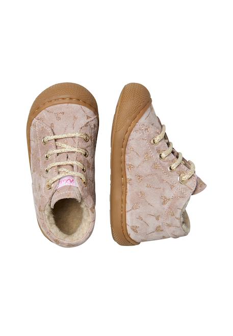 Chaussures premiers pas en suède cocoon Rose-platine- 4 - vertbaudet enfant 