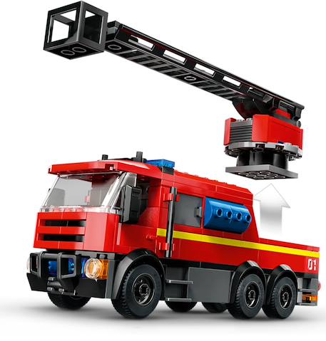 Lego city - la caserne et le camion de pompiers - 60414 Multicolore 5 - vertbaudet enfant 