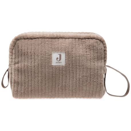 Trousse de toilette cloudy rib milky coffee Marron 2 - vertbaudet enfant 