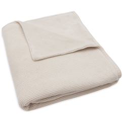 Linge de maison et décoration-Linge de lit enfant-Couverture en polaire basic knit oatmeal (100 x 150 cm)