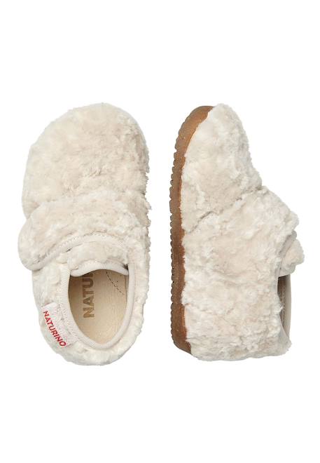 Pantoufles en fausse fourrure home Beige- 4 - vertbaudet enfant 