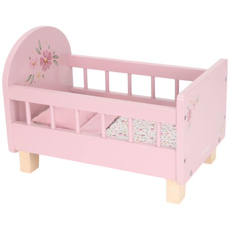 Lit en bois fsc pour poupée Rose 2 - vertbaudet enfant 