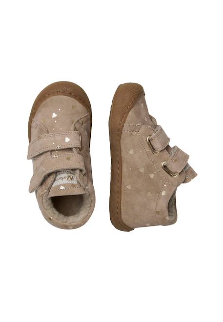 Chaussures premiers pas en suède cocoon vl Gris tourterelle-+Marron-+Rose poudré- 4 - vertbaudet enfant 