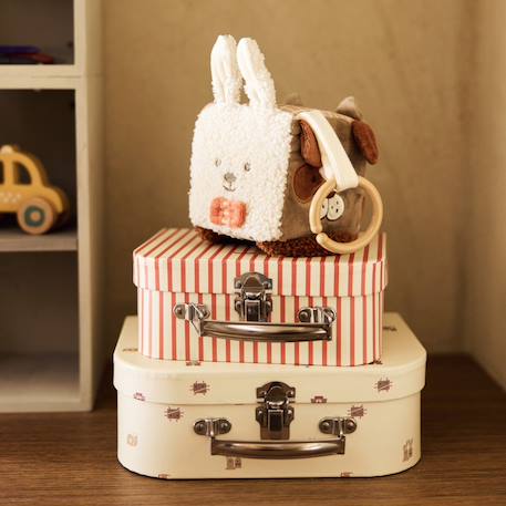 Lot de 2 valisettes animal friends Ecru, orange, marron 5 - vertbaudet enfant 