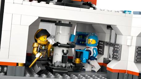 Lego city - la station spatiale et la base de lancement de fusées - 60434 Multicolore 5 - vertbaudet enfant 