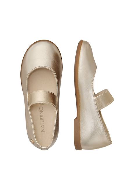 Ballerines en cuir valy Platine- 4 - vertbaudet enfant 