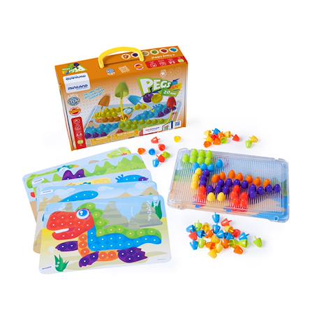 Mosaïque gros picot 20mm - jouet éducatif pour enfants Multi-coloured 1 - vertbaudet enfant 