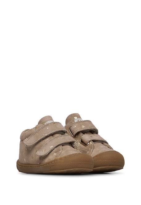 Chaussures premiers pas en suède cocoon vl Gris tourterelle-+Marron-+Rose poudré- 2 - vertbaudet enfant 