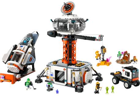 Lego city - la station spatiale et la base de lancement de fusées - 60434 Multicolore 3 - vertbaudet enfant 