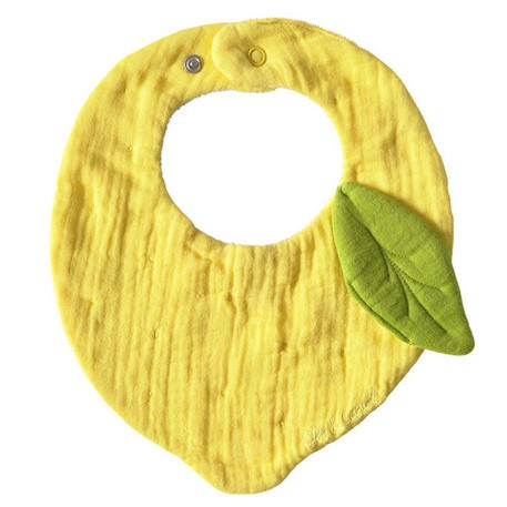 Bavoir lou le citron Jaune 1 - vertbaudet enfant 