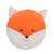 Peluche - oreiller rondouillet renard econimals en peluche éco-conçu - 34 cm Orange 1 - vertbaudet enfant 