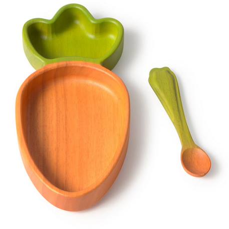 Assiette à compartiments et sa cuillère cathy la carotte Multi-coloured 2 - vertbaudet enfant 