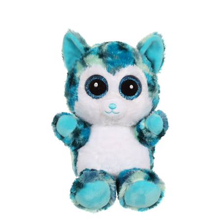 Peluche chien Koolio - Brilloo friends 23 cm Bleu 1 - vertbaudet enfant 