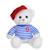 Peluche - peluche ours marin 23 cm Blanc 1 - vertbaudet enfant 