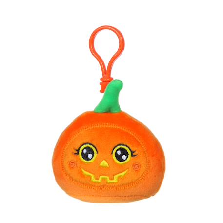 Peluche - porte-clés citrouille halloween - 8 cm Orange 1 - vertbaudet enfant 