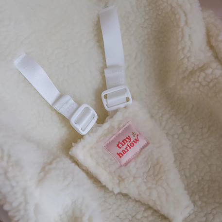 Siège auto pour poupée sherpa Blanc, écru 4 - vertbaudet enfant 