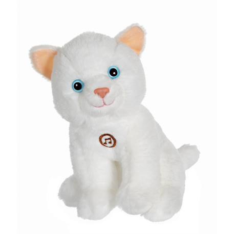 Peluche - peluche chat mimi cats sonore blanc - 18 cm Blanc 2 - vertbaudet enfant 