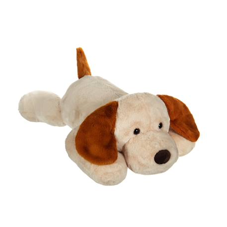 Peluche chien allongé Douceur 75 cm Marron 1 - vertbaudet enfant 