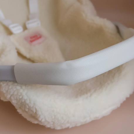 Siège auto pour poupée sherpa Blanc, écru 5 - vertbaudet enfant 