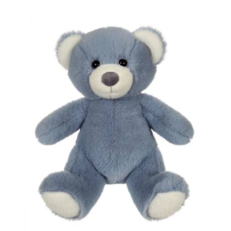 Peluche - peluche ours trendy bleu jeans, l'ours à câliner, 24 cm Bleu 1 - vertbaudet enfant 