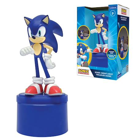 Veilleuse sonic en 3d avec variation de couleurs Bleu 5 - vertbaudet enfant 