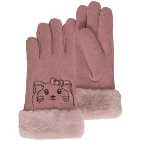 Gants avec broderie animal Rose 1 - vertbaudet enfant 