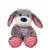 Peluche - peluche les marinières - peluche chien marron rayures rouges - 24 cm Rouge 1 - vertbaudet enfant 