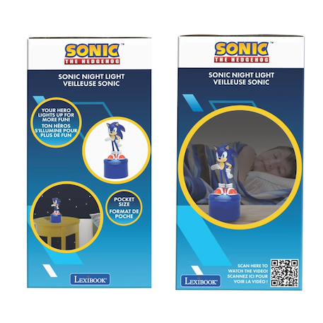 Veilleuse sonic en 3d avec variation de couleurs Bleu 4 - vertbaudet enfant 