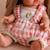 Porte bébé pour poupée vichy rose Blanc, rose 4 - vertbaudet enfant 