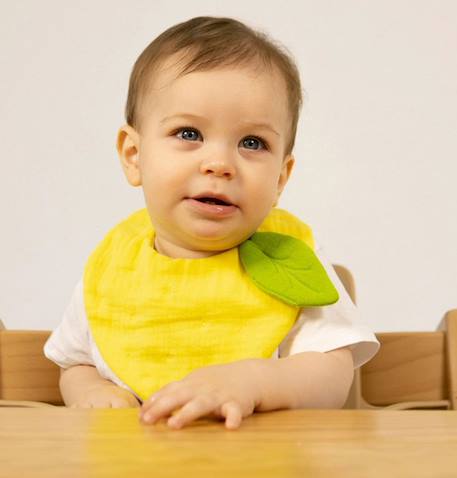 Bavoir lou le citron Jaune 5 - vertbaudet enfant 
